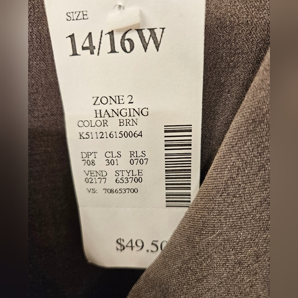 NWT - Lane Bryant Light Brown - Poly Rayon Stretch Blazer - Size 14/16W - Picture 4 of 7